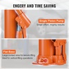 image:imageVEVOR 8Ton Hydraulic Long Ram Jack Engine Hoist Cylinder with Air Pump amp Single Piston Clevis Base Cylinder for Engine Lifts GarageShop Cranes Mechanical amp Farm ApplicationsOrange
