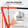 image:imageVEVOR 8Ton Hydraulic Long Ram Jack Engine Hoist Cylinder with Air Pump amp Single Piston Clevis Base Cylinder for Engine Lifts GarageShop Cranes Mechanical amp Farm ApplicationsOrange