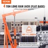 image:imageVEVOR 8Ton Hydraulic Long Ram Jack Engine Hoist Cylinder with Air Pump amp Single Piston Clevis Base Cylinder for Engine Lifts GarageShop Cranes Mechanical amp Farm ApplicationsOrange