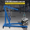 image:imageVEVOR 8Ton Hydraulic Long Ram Jack Engine Hoist Cylinder with Air Pump amp Single Piston Clevis Base Cylinder for Engine Lifts GarageShop Cranes Mechanical amp Farm ApplicationsBlue