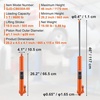 image:imageVEVOR 8Ton Hydraulic Long Ram Jack Engine Hoist Cylinder with Air Pump amp Single Piston Clevis Base Cylinder for Engine Lifts GarageShop Cranes Mechanical amp Farm ApplicationsOrange