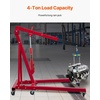 image:imageVEVOR 8Ton Hydraulic Long Ram Jack Engine Hoist Cylinder with Air Pump amp Single Piston Clevis Base Cylinder for Engine Lifts GarageShop Cranes Mechanical amp Farm ApplicationsRed