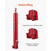image:imageVEVOR 8Ton Hydraulic Long Ram Jack Engine Hoist Cylinder with Air Pump amp Single Piston Clevis Base Cylinder for Engine Lifts GarageShop Cranes Mechanical amp Farm ApplicationsRed