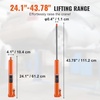 image:imageVEVOR 8Ton Hydraulic Long Ram Jack Engine Hoist Cylinder with Air Pump amp Single Piston Clevis Base Cylinder for Engine Lifts GarageShop Cranes Mechanical amp Farm ApplicationsOrange