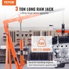 image:imageVEVOR 8Ton Hydraulic Long Ram Jack Engine Hoist Cylinder with Air Pump amp Single Piston Clevis Base Cylinder for Engine Lifts GarageShop Cranes Mechanical amp Farm ApplicationsOrange