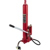 image:imageVEVOR 8Ton Hydraulic Long Ram Jack Engine Hoist Cylinder with Air Pump amp Single Piston Clevis Base Cylinder for Engine Lifts GarageShop Cranes Mechanical amp Farm ApplicationsRed