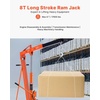 image:imageVEVOR 8Ton Hydraulic Long Ram Jack Engine Hoist Cylinder with Air Pump amp Single Piston Clevis Base Cylinder for Engine Lifts GarageShop Cranes Mechanical amp Farm ApplicationsOrange