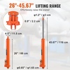 image:imageVEVOR 8Ton Hydraulic Long Ram Jack Engine Hoist Cylinder with Air Pump amp Single Piston Clevis Base Cylinder for Engine Lifts GarageShop Cranes Mechanical amp Farm ApplicationsOrange