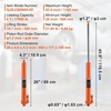image:imageVEVOR 8Ton Hydraulic Long Ram Jack Engine Hoist Cylinder with Air Pump amp Single Piston Clevis Base Cylinder for Engine Lifts GarageShop Cranes Mechanical amp Farm ApplicationsOrange