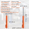 image:imageVEVOR 8Ton Hydraulic Long Ram Jack Engine Hoist Cylinder with Air Pump amp Single Piston Clevis Base Cylinder for Engine Lifts GarageShop Cranes Mechanical amp Farm ApplicationsOrange