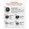 image:imageVEVOR Brake Bleeder Kit 3L Manual Brake Fluid Bleeding Kit with 1L Waste Bottle amp 5 Master Cylinder Adapters OnePerson Professional Brake Fluid Pressure Bleeder for Most Vehicles