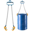image:imageVEVOR Chain Drum Lifter G80 Drum Lifting Chain Sling with Thickened Security Hook 2000LBS Capacity 16ft Long Sturdy Drums Handling Equipment Carbon Steel Barrel Lifter for Plastic amp Metal Drums18ft