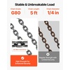 image:imageVEVOR Chain Sling 38inch x 5ft DoubleLeg Lifting Chains with Grab Hooks 4ton Capacity Lifting Slings G80 Alloy Steel DoubleLeg Slings14 Inch x 5 FT Adjustable