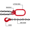 image:imageVEVOR Chain Sling 38inch x 5ft DoubleLeg Lifting Chains with Grab Hooks 4ton Capacity Lifting Slings G80 Alloy Steel DoubleLeg Slings38 Inch x 5FT