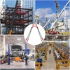 image:imageVEVOR Chain Sling 38inch x 5ft DoubleLeg Lifting Chains with Grab Hooks 4ton Capacity Lifting Slings G80 Alloy Steel DoubleLeg Slings516 Inch x 5 FT