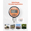 image:imageVEVOR Digital Hydraulic Pressure Gauge 010000 PSI 0700 Bar Hydraulic Pressure Sensor Manometer Tester with 14 inch NPT Base Entry for Excavator Construction Machinery Stainless Steel HousingOrange