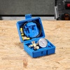 image:imageVEVOR Digital Hydraulic Pressure Gauge 010000 PSI 0700 Bar Hydraulic Pressure Sensor Manometer Tester with 14 inch NPT Base Entry for Excavator Construction Machinery Stainless Steel HousingBlue