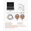 image:imageVEVOR Digital Hydraulic Pressure Gauge 010000 PSI 0700 Bar Hydraulic Pressure Sensor Manometer Tester with 14 inch NPT Base Entry for Excavator Construction Machinery Stainless Steel HousingOrange