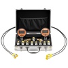 image:imageVEVOR Digital Hydraulic Pressure Gauge 010000 PSI 0700 Bar Hydraulic Pressure Sensor Manometer Tester with 14 inch NPT Base Entry for Excavator Construction Machinery Stainless Steel HousingOrange