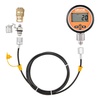 image:imageVEVOR Digital Hydraulic Pressure Gauge 010000 PSI 0700 Bar Hydraulic Pressure Sensor Manometer Tester with 14 inch NPT Base Entry for Excavator Construction Machinery Stainless Steel HousingOrange