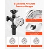 image:imageVEVOR Digital Hydraulic Pressure Gauge 010000 PSI 0700 Bar Hydraulic Pressure Sensor Manometer Tester with 14 inch NPT Base Entry for Excavator Construction Machinery Stainless Steel HousingOrange