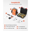 image:imageVEVOR Electric Brake Bleeder Kit 120V Automatic Brake Fluid Bleeding Kit with 7 Master Cylinder Adapters amp Dual Power Supplies 063 Bar Brake Pressure Bleeder Pump Fits Most Passenger Vehicleswith 17pcs adapters