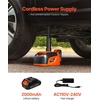 image:imageVEVOR Electric Car Jack Wireless 5 Tons Cordless Remote Control Hydraulic Electric Jack LED Light Hydraulic Repair Tool 135360mm Lifting Range for SUV MPV Sedan Truck Repair5T  Cordless Remote  Battery1