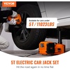 image:imageVEVOR Electric Car Jack Wireless 5 Tons Cordless Remote Control Hydraulic Electric Jack LED Light Hydraulic Repair Tool 135360mm Lifting Range for SUV MPV Sedan Truck Repair5T with Wrench