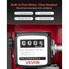 image:imageVEVOR Fuel Transfer Pump 110V 16 GPM 60 Lmin AC Electric Oil Transfer Pump for Diesel Kerosene Biodiesel with Meter Auto Fuel Nozzle amp 2 Hoses 45 ft137 m Lift for Vehicles Construction Sites