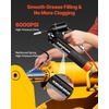image:imageVEVOR Grease Gun 8000 PSI High Pressure Heavy Duty Pistol Grip Grease Gun Kit with 14 oz Capacity Includes 18Inch Flex Hose 1 Extension Rigid Pipe and 1 Sharp Type Nozzle for Automotive MarineChevron