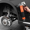 image:imageVEVOR Grease Gun 8000 PSI High Pressure Heavy Duty Pistol Grip Grease Gun Kit with 14 oz Capacity Includes 18Inch Flex Hose 1 Extension Rigid Pipe and 1 Sharp Type Nozzle for Automotive MarineGeometric