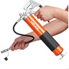 image:imageVEVOR Grease Gun 8000 PSI High Pressure Heavy Duty Pistol Grip Grease Gun Kit with 14 oz Capacity Includes 18Inch Flex Hose 1 Extension Rigid Pipe and 1 Sharp Type Nozzle for Automotive MarineHerringbone