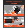 image:imageVEVOR Grease Gun 8000 PSI High Pressure Heavy Duty Pistol Grip Grease Gun Kit with 14 oz Capacity Includes 18Inch Flex Hose 1 Extension Rigid Pipe and 1 Sharp Type Nozzle for Automotive MarineHerringbone