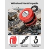 image:imageVEVOR Hand Chain Hoist 1 Ton 2200 lbs Capacity Manual Chain Block with Upgrade G70 Galvanized Chain 20 ft Lifting Height Heavy Duty Pulley Hoist for Garage Warehouse Automotive Machinery RedRed