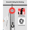 image:imageVEVOR Hand Chain Hoist 1 Ton 2200 lbs Capacity Manual Chain Block with Upgrade G70 Galvanized Chain 8 ft Lifting Height Heavy Duty Pulley Hoist for Garage Warehouse Automotive Machinery RedRed 1T 8FT