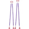image:imageVEVOR Lifting Sling Straps 2Pcs TwoLeg Polyester Bridle Sling with Hooks 4400LB Capacity 5Ft Heavy Duty Rigging Strap Thickened amp WearResistant Webbing Slings for Engines Cranes Hoists Truck