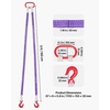 image:imageVEVOR Lifting Sling Straps 2Pcs TwoLeg Polyester Bridle Sling with Hooks 4400LB Capacity 5Ft Heavy Duty Rigging Strap Thickened amp WearResistant Webbing Slings for Engines Cranes Hoists Truck