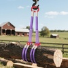 image:imageVEVOR Lifting Sling Straps 2Pcs TwoLeg Polyester Bridle Sling with Hooks 4400LB Capacity 5Ft Heavy Duty Rigging Strap Thickened amp WearResistant Webbing Slings for Engines Cranes Hoists Truck