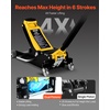 image:imageVEVOR Low Profile Floor Jack 25 Ton 5500 lbs Capacity Aluminum amp Steel Racing Floor Jack with Dual Pistons Quick Lift Pump Hydraulic Trolley Car Lift for Compact SUVs Lifting Range 374187 in