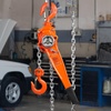 image:imageVEVOR Manual Lever Chain Hoist 112 Ton 3300 lbs Capacity 10 FT Come Along G80 Galvanized Carbon Steel with Weston DoublePawl BrakeAuto Chain Leading amp 360 Rotation Hook for Garage Factory DockOrange