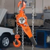 image:imageVEVOR Manual Lever Chain Hoist 112 Ton 3300 lbs Capacity 10 FT Come Along G80 Galvanized Carbon Steel with Weston DoublePawl BrakeAuto Chain Leading amp 360 Rotation Hook for Garage Factory DockOrange