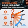 image:imageVEVOR Manual Lever Chain Hoist 112 Ton 3300 lbs Capacity 10 FT Come Along G80 Galvanized Carbon Steel with Weston DoublePawl BrakeAuto Chain Leading amp 360 Rotation Hook for Garage Factory DockOrange