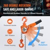 image:imageVEVOR Manual Lever Chain Hoist 112 Ton 3300 lbs Capacity 10 FT Come Along G80 Galvanized Carbon Steel with Weston DoublePawl BrakeAuto Chain Leading amp 360 Rotation Hook for Garage Factory DockOrange