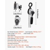 image:imageVEVOR Manual Lever Chain Hoist 12T 1100LBS Capacity Heavy Duty Come Along 10FT Lift G80 Alloy Steel Chain with Dual Pawl Mechanical Brake360Rotating Hooks for Warehouse Construction Garage1100LBS 5FT