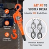 image:imageVEVOR Manual Lever Chain Hoist 6 Ton 13200 lbs Capacity 10 FT Come Along G80 Galvanized Carbon Steel with Weston DoublePawl Brake Auto Chain Leading amp 360 Rotation Hook for Garage Factory Dock3 Ton 20FT