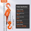 image:imageVEVOR Manual Lever Chain Hoist 6 Ton 13200 lbs Capacity 10 FT Come Along G80 Galvanized Carbon Steel with Weston DoublePawl Brake Auto Chain Leading amp 360 Rotation Hook for Garage Factory Dock6 Ton 20FT