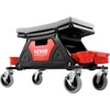 image:imageVEVOR Mechanic Stool 300 LBS Capacity Garage Stool Gift for Men Heavy Duty Rolling Mechanics Seat with Three Slide Out Tool Trays and Drawer Tools for Automotive Auto Repair  Auto Repair Heavy Duty Plastic Rolling Mechanics Seat with Cushion Three Slide Out Tool Trays and Drawer for Automotive