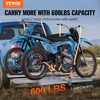 image:imageVEVOR Motorcycle Carrier 2Bike 600 LBS Aluminum Motorcycle Carrier Hitch Mount Loading Ramp Scooter Dirt Bike Trailer Hauler Ratchet Straps and Stabilizer for Car Truck with 2 Hitch Receiver47in Ramp