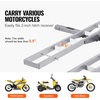 image:imageVEVOR Motorcycle Carrier 2Bike 600 LBS Aluminum Motorcycle Carrier Hitch Mount Loading Ramp Scooter Dirt Bike Trailer Hauler Ratchet Straps and Stabilizer for Car Truck with 2 Hitch Receiver47in Ramp