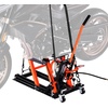 image:imageVEVOR Motorcycle Lift 1500lbs Weight Capacity Hydraulic amp Pneumatic Motorcycle Jack 4115 in Height Range Heavy Duty Bike Repair Stand with Removable Ramp with 2 Casters for ATVs Dirt Bike